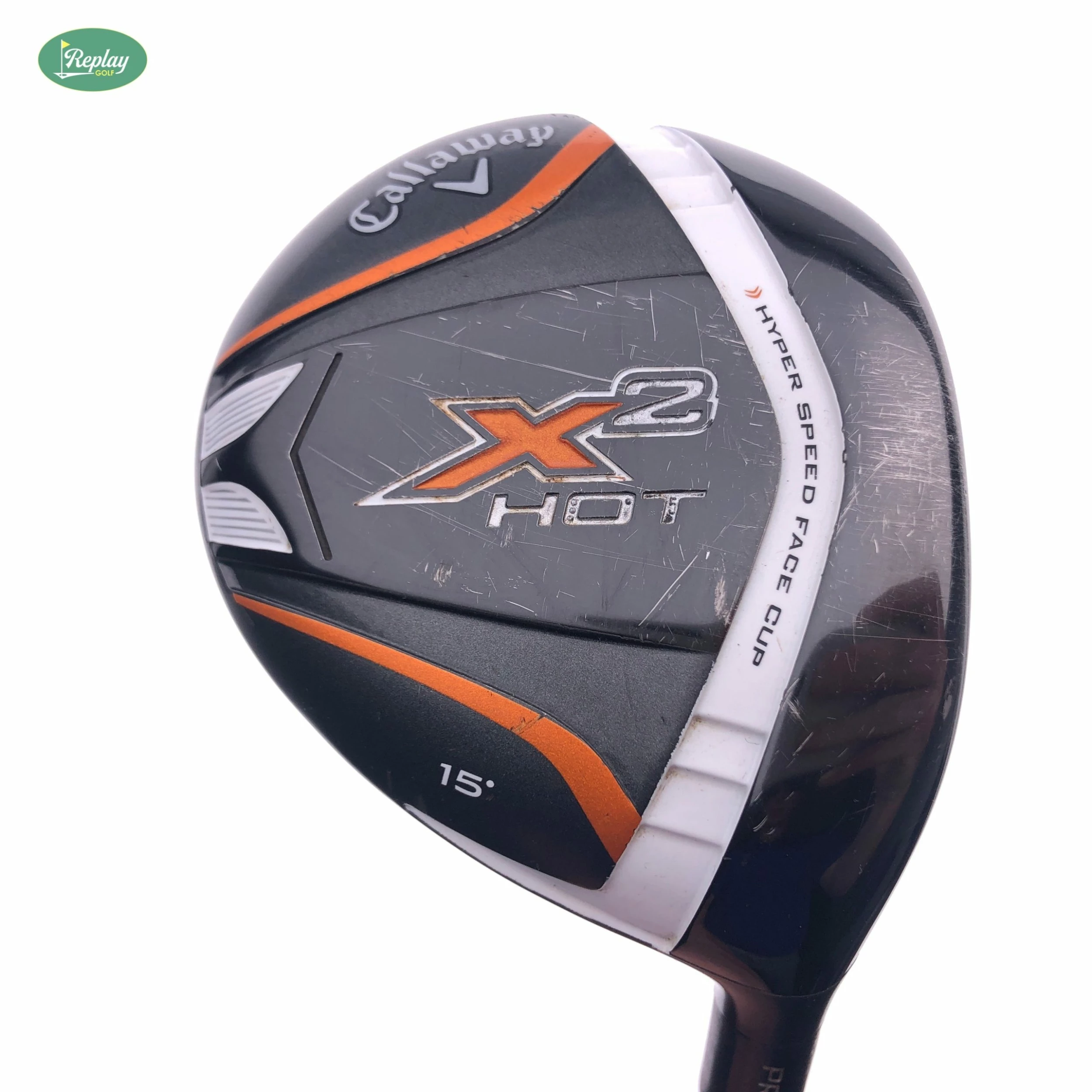 Used Callaway X2 Hot Pro 3 Wood / 15 Degrees / Grafalloy ProLaunch Red 75 X-Flex