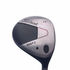 Used Titleist 906 F2 3 Fairway Wood / 15 Degrees / Aldila NV 75 Stiff Flex