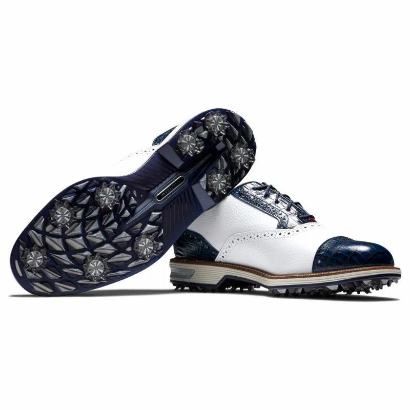 FootJoy Premiere Series Tarlow Golf Shoes - #53904 White / Navy - Image 6