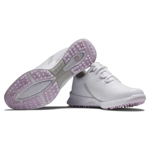 FootJoy FJ Fuel Women's Golf Shoes - White/White/Pink - Image 3
