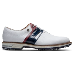FootJoy Premiere Series Packard Golf Shoes - White/Navy/Red