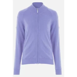 ProQuip CHLOE Ladies Lined Merino Cardigan - Lilac