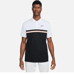 Nike Golf Nike Dri-Fit Victory Golf Polo - White/Black/Artic Orange