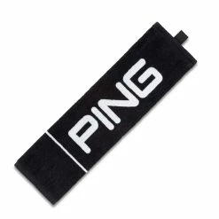 Fairway Golf UK Ping Tri-Fold Golf Towel - Black/White