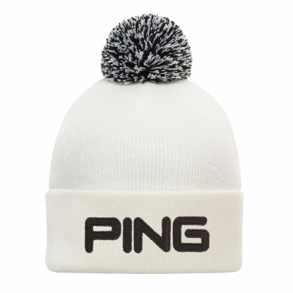 Fairway Golf UK Ping Golf Classic Knit Bobble Hat - White