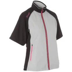 ProQuip Tara Ladies Wind Top - Silver/Black (Small)